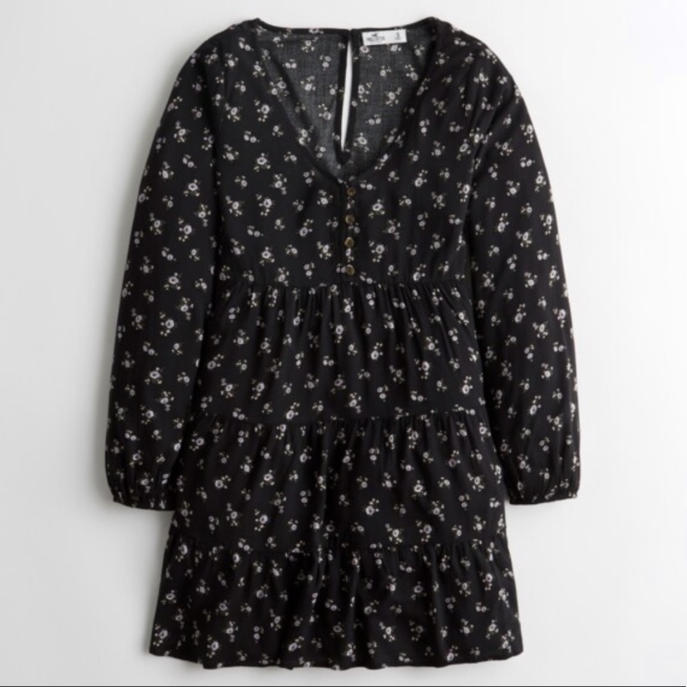 HOLLISTER TIERED BABYDOLL DRESS